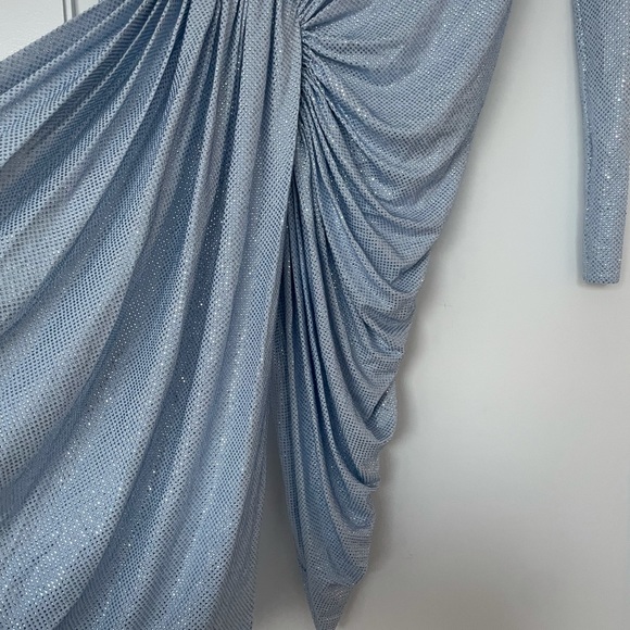 ❌SOLD❌ALEXANDRE VAUTHIER Draped Crystal Embellished Stretch Jersey Mini Dress - Picture 10 of 12